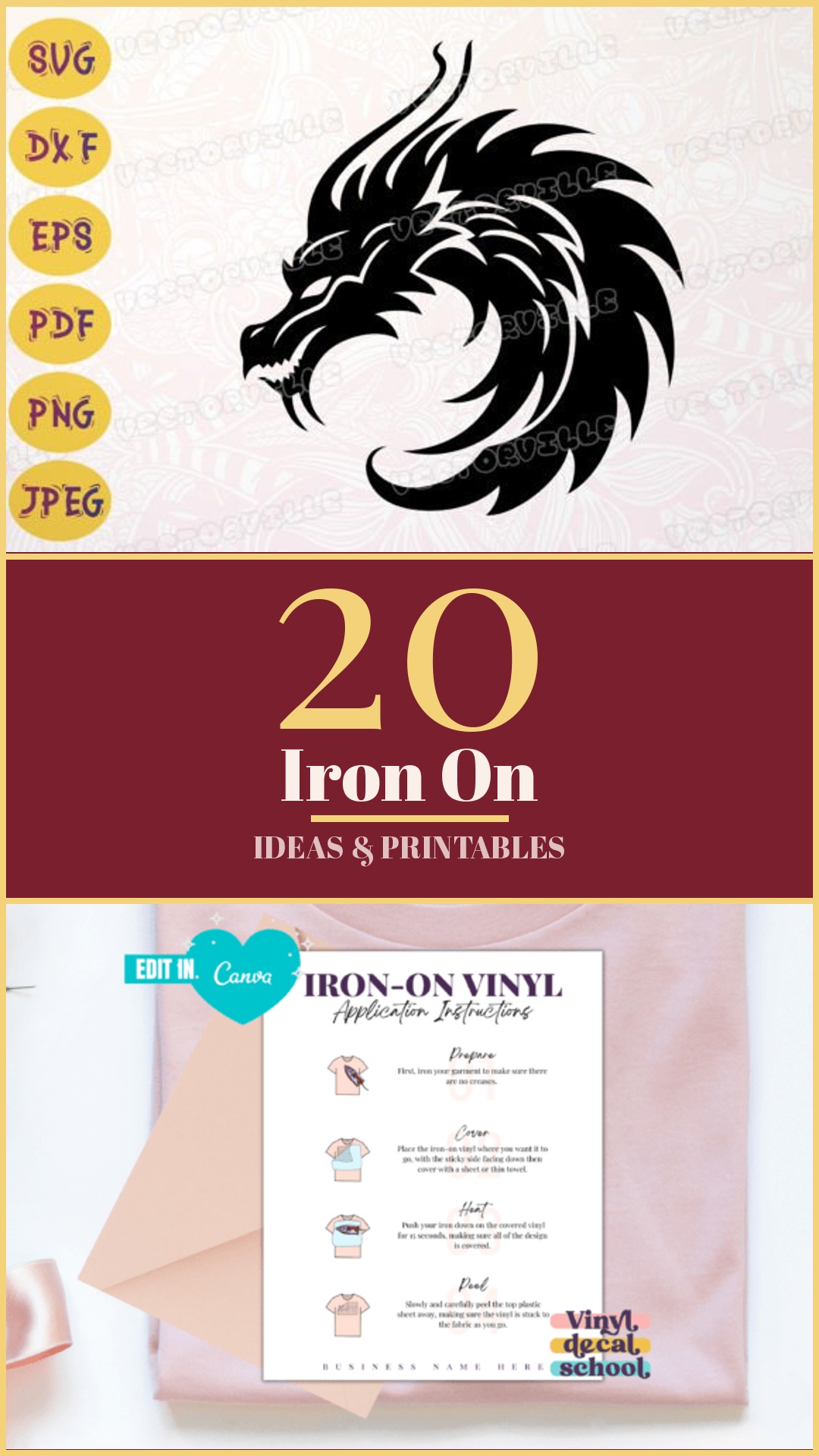 20 Iron On